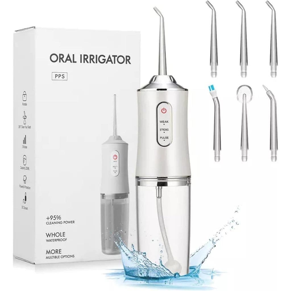 Irrigador Oral Jato de Água Dental Water Flosser Bucal Recarregável Portátil Profissional Sem Fio