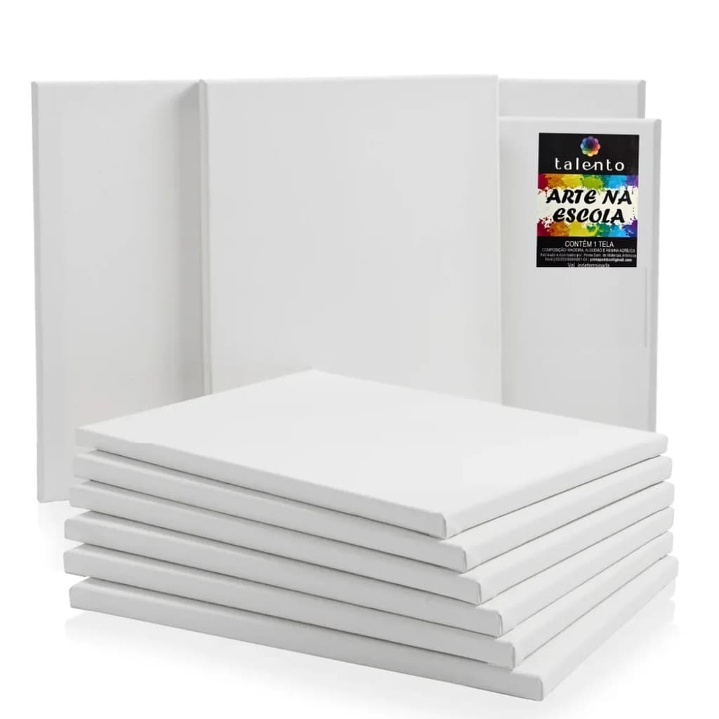 Kit Com 10 Telas 16x22 Tecido de Algodão De Qualidade Para Pintura - Talento