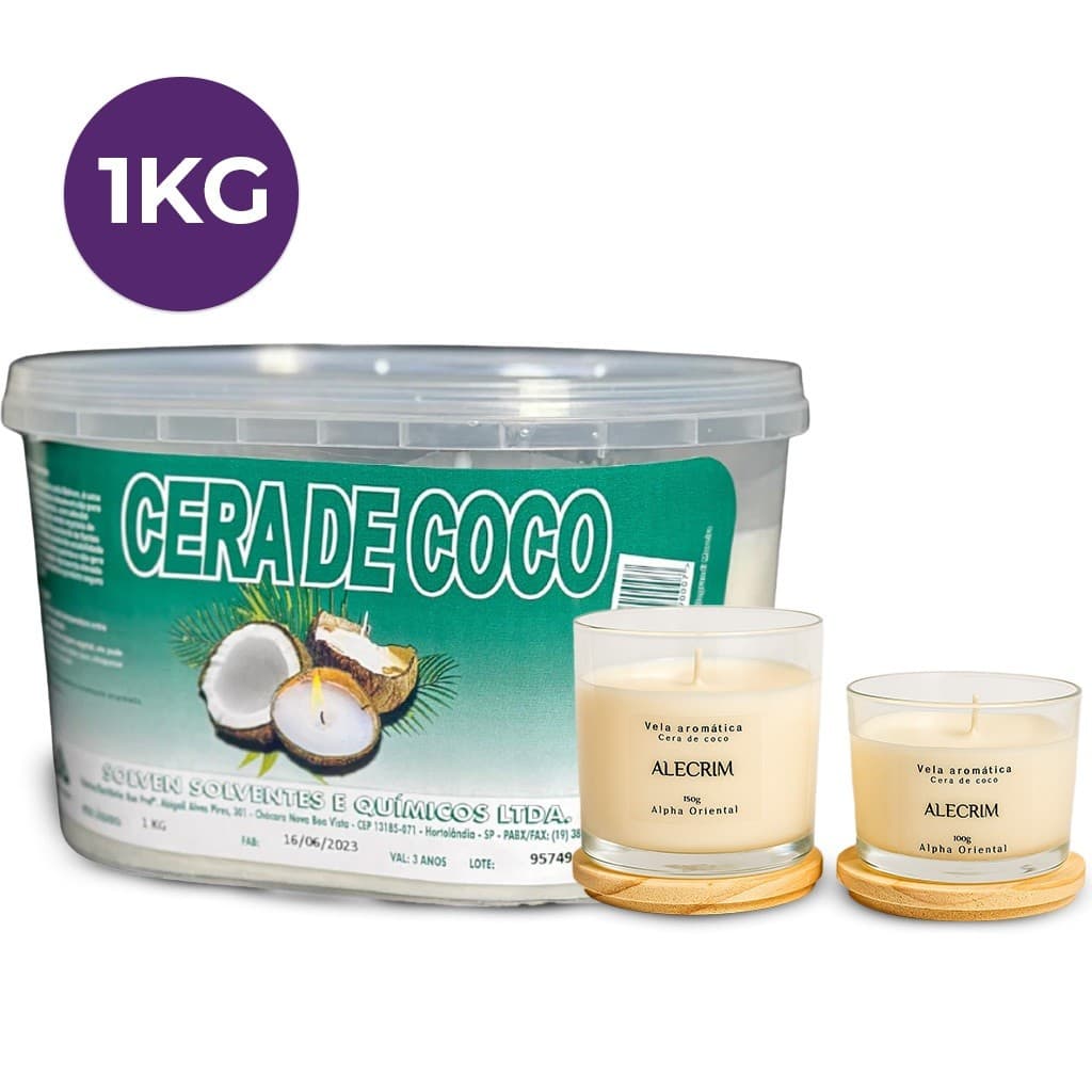 Cera de Coco Solven para Vela 100% Vegetal 1 KG