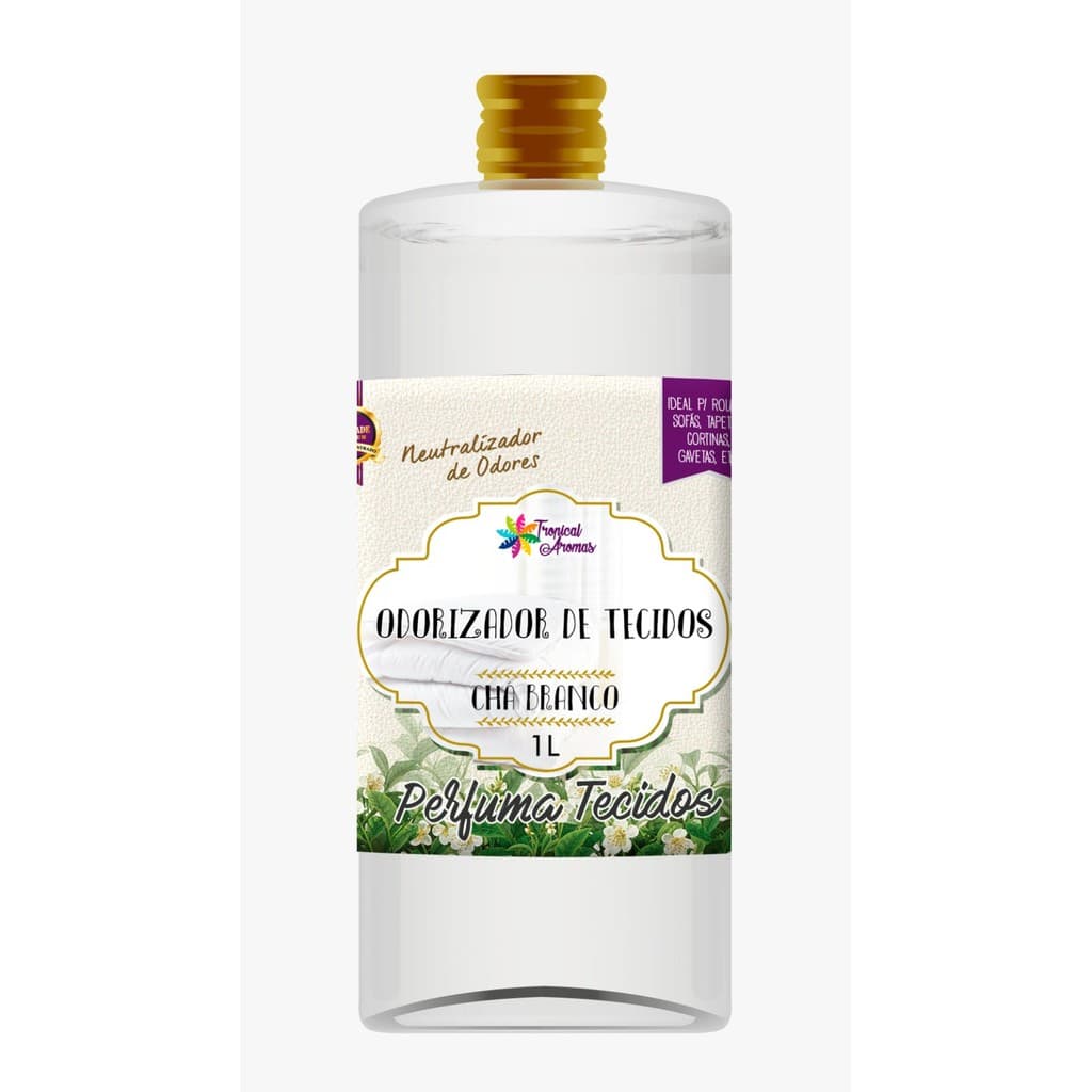 Refil Perfumado Odorizador de Tecidos Chá Branco 1L Tropical Aromas