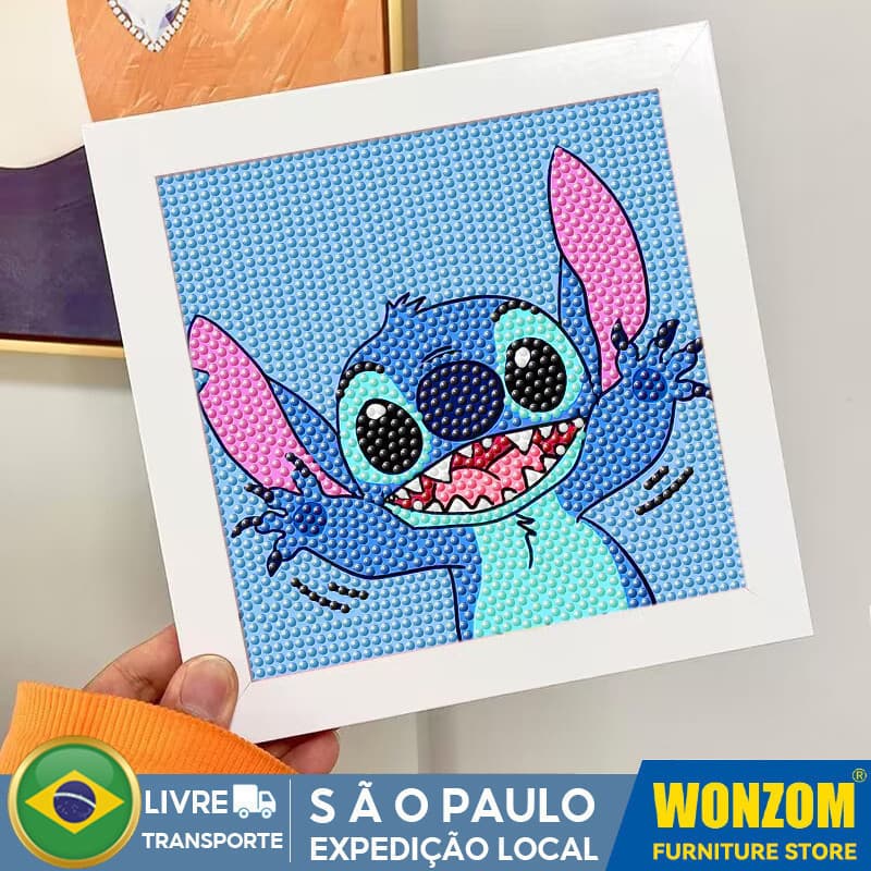 Kit Pintura De Diamante 5d Diamond Painting 18x18 Cm