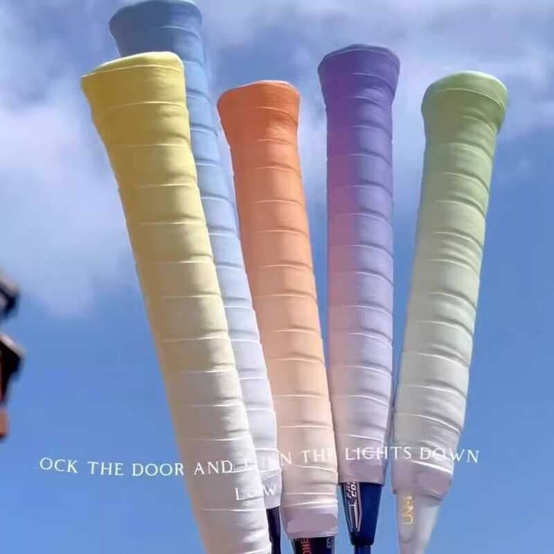 Raquete de Badminton gradiente mão cola dragão cola antiderrapante fita absorvente de suor pegajoso enrolamento resisten