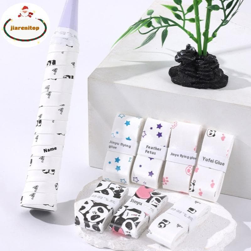 jiarenitop 1Pc Design Dos Desenhos Animados Tênis Overgrip Shoproof Absorvente De Suor Antiderrapante Fita De Aperto Do 