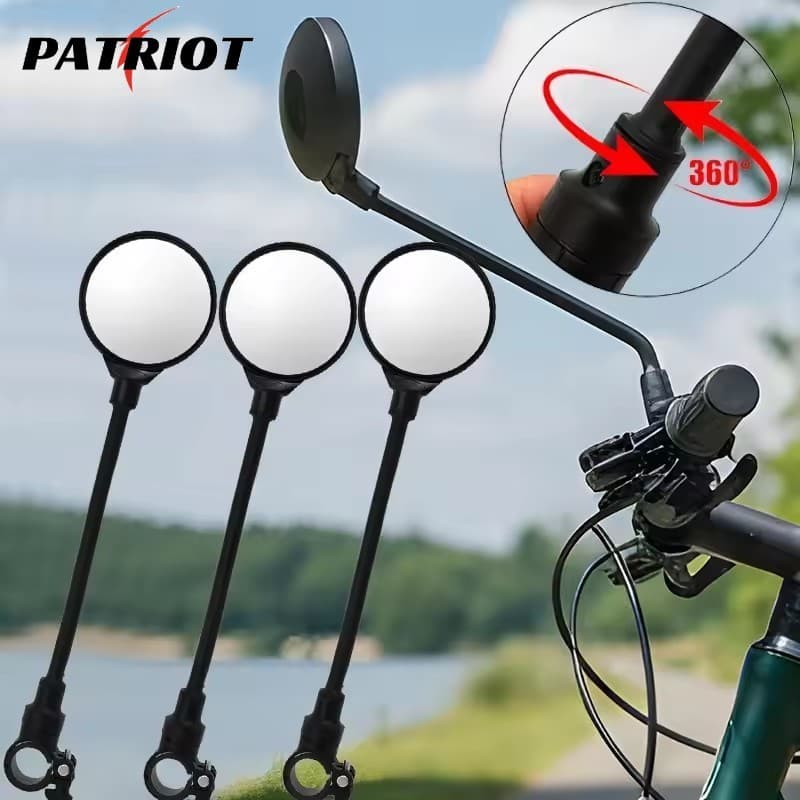 Espelho Retrovisor Ajustável Para Guiador-Reflexivo Bicicleta De 1/2 Unidade-Flexível , Multiuso-Acessórios Ciclismo And