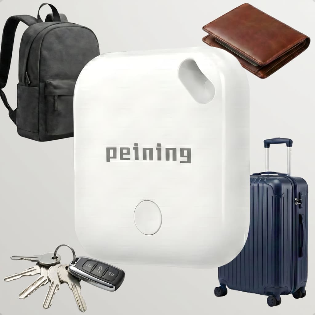 Mini Localizador Rastreador Tag Compatível Com Ios Branco