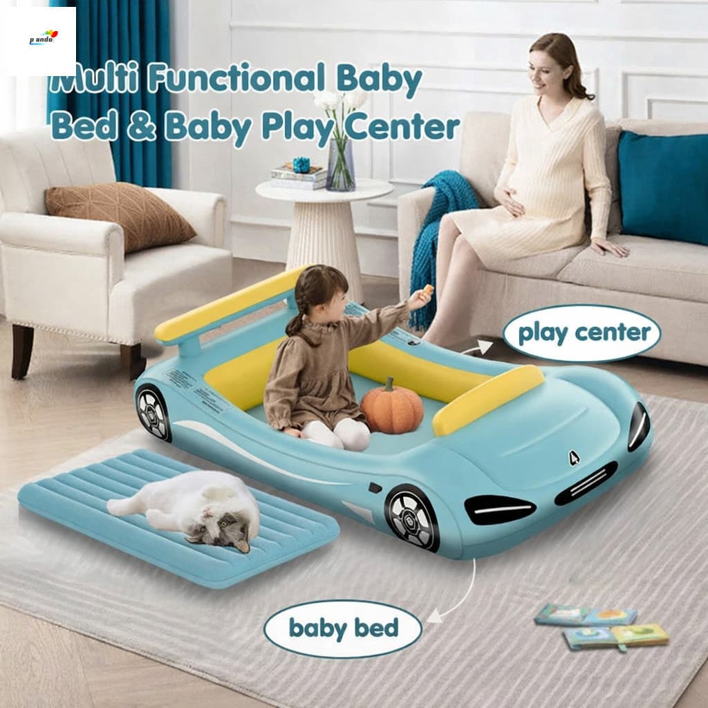 Colchão De Ar Infantil-Cama De Viagem Portátil Para Acampamento Ao Livre Em Carro