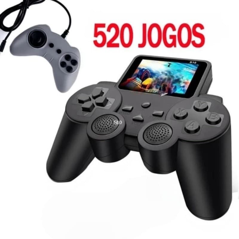 Vídeo Game 520 Em 1 Games Retro Console Com 520 Jogos - GamePad-S10