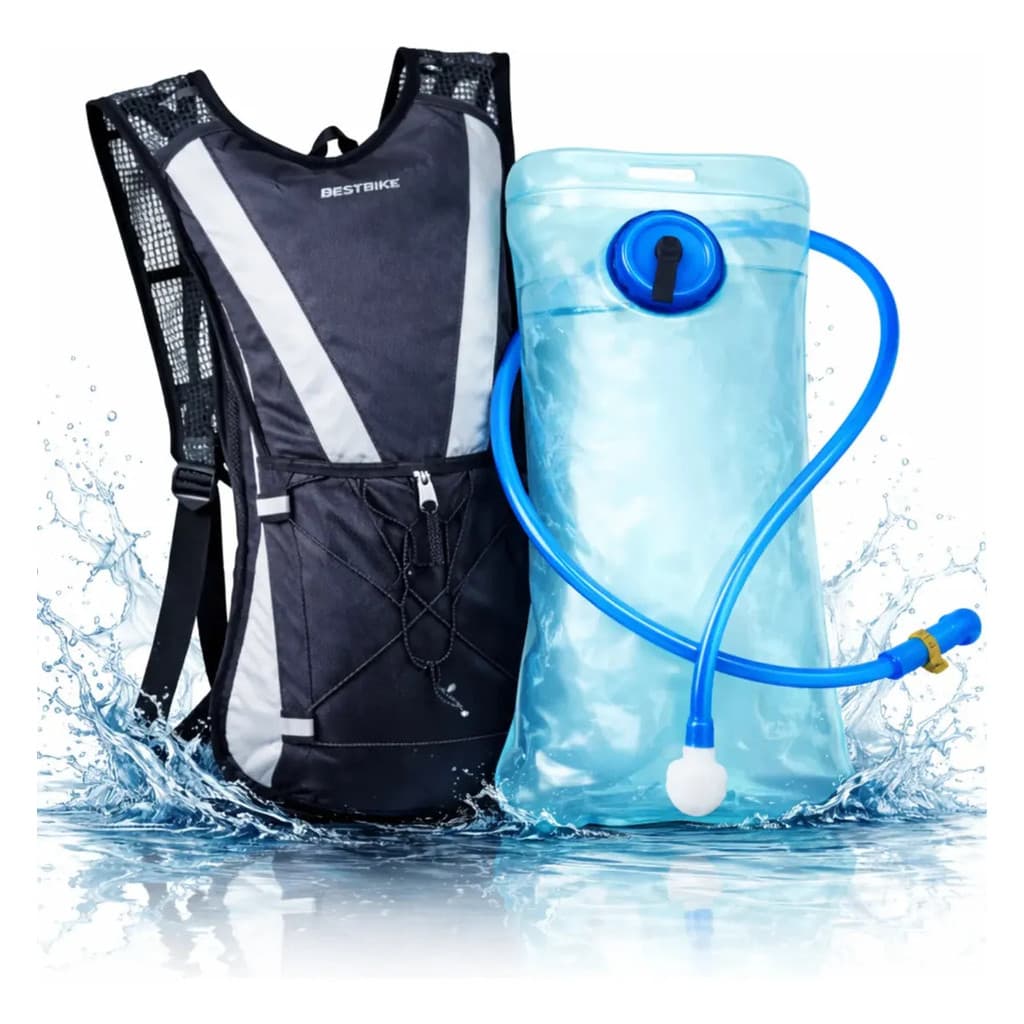 Mochila De Hidratação Bolsa De Agua Térmica 2 Litros Com Refil Incluso Bike Ciclismo Corrida Trilha Acampamento Corrida