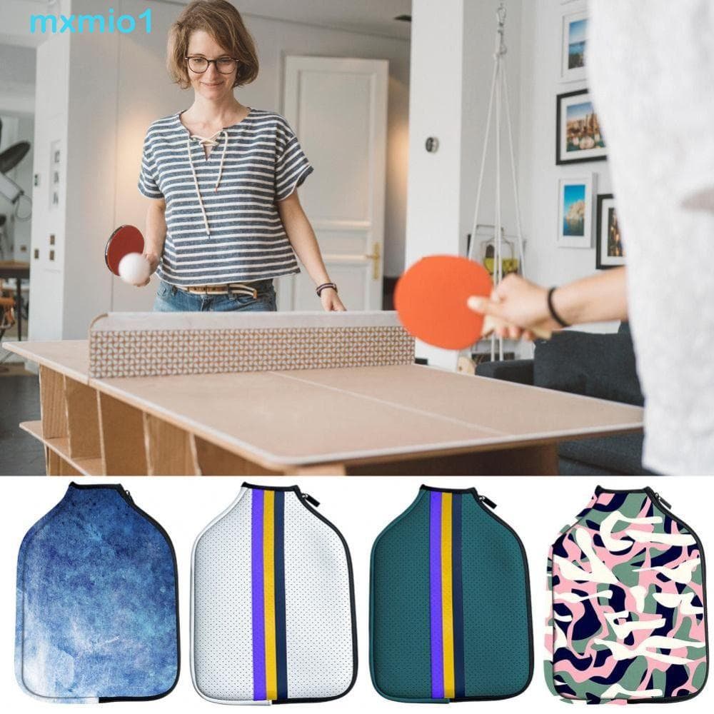 MXMIO1 Capa Para Remo De Pickleball , Protetora Com Fecho De Zíper Raquete Contra Poeira