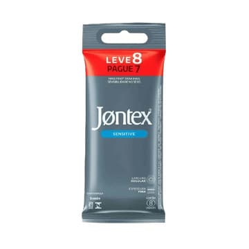 Jontex Sensitive Preservativo Leve 8 Pague 7