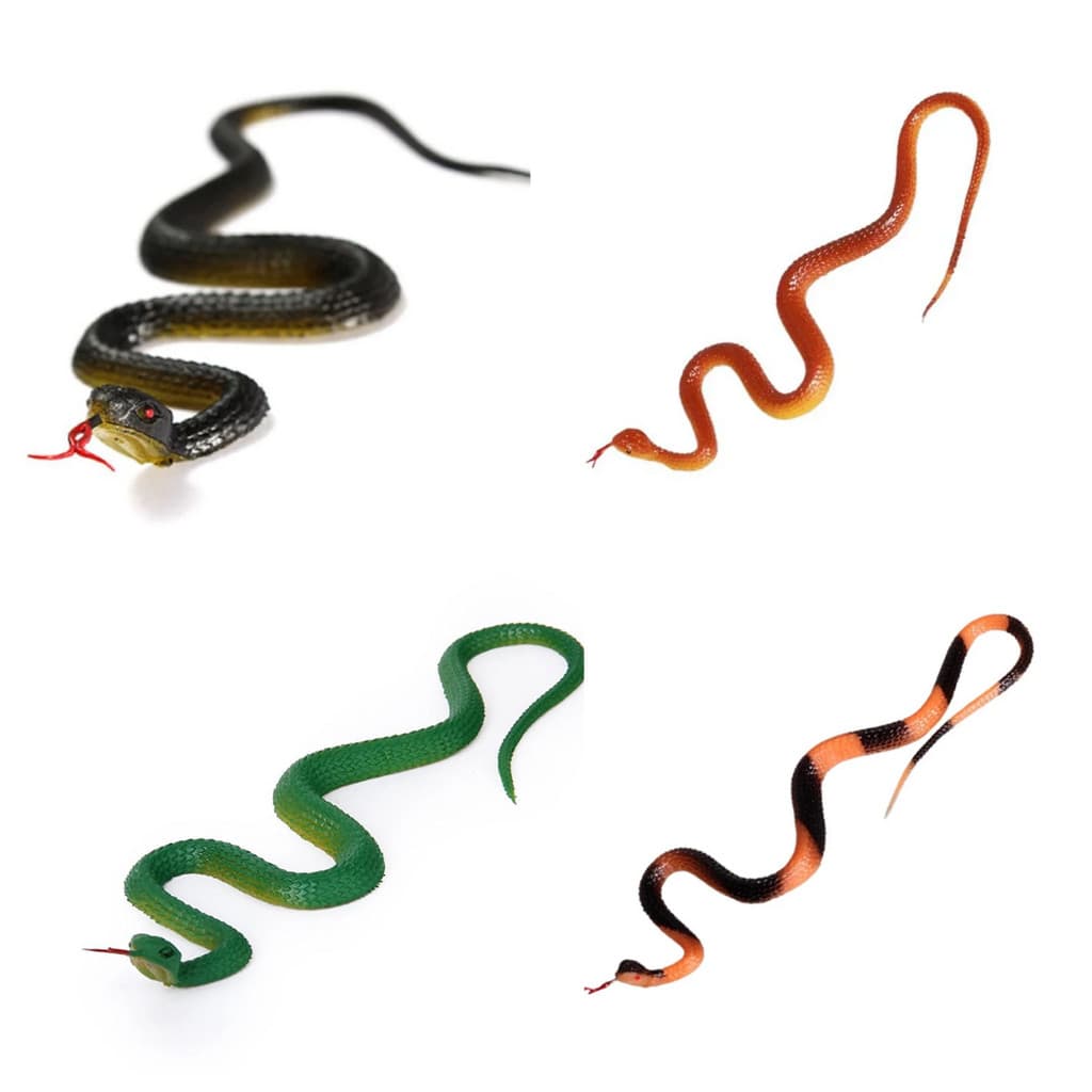 Cobra de Borracha Realista – Brinquedo Assustador para Halloween e Brincadeiras de Truque