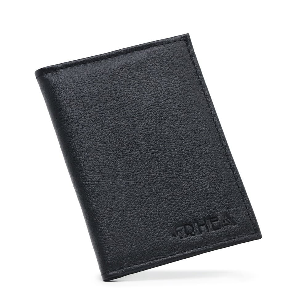 Porta Documentos Masculino Carteira Couro Cabe RG CNH Com Reparticoes Cartoes E Plasticos Internos