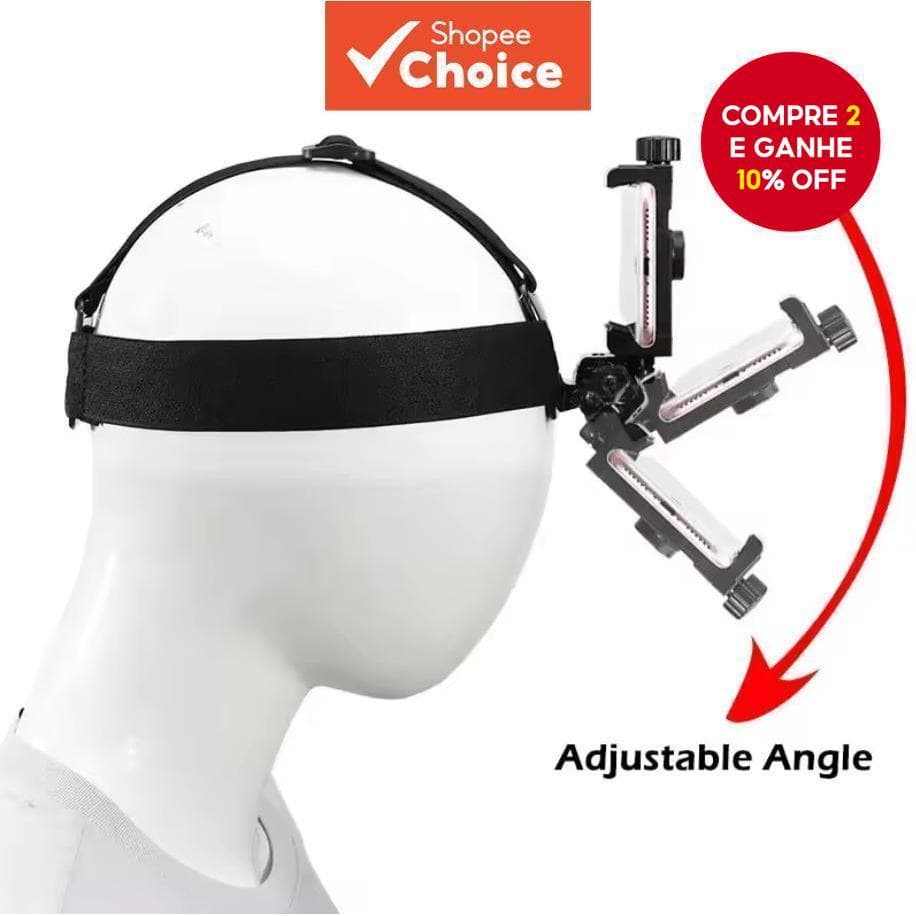 Suporte Para Telefone Principal Alça De Montagem Ajustável Multifuncional Tiro Ao Vivo Primeira Pessoa Com Clipe