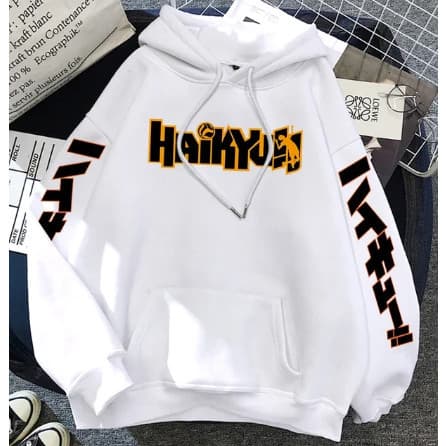 Blusa Moletom Canguru Frio Inverno Unissex Japão Anime Haikyuu