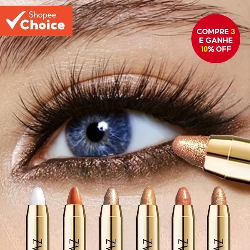Sombra Em Bastão À Prova D'água-Fórmula Cremosa E Misturável De Longa Duração , De Manchas , Altamente Pigmentada