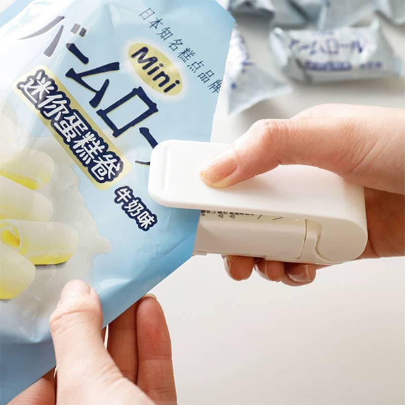 Mini Máquina Portátil Seladora Plástico Pilha