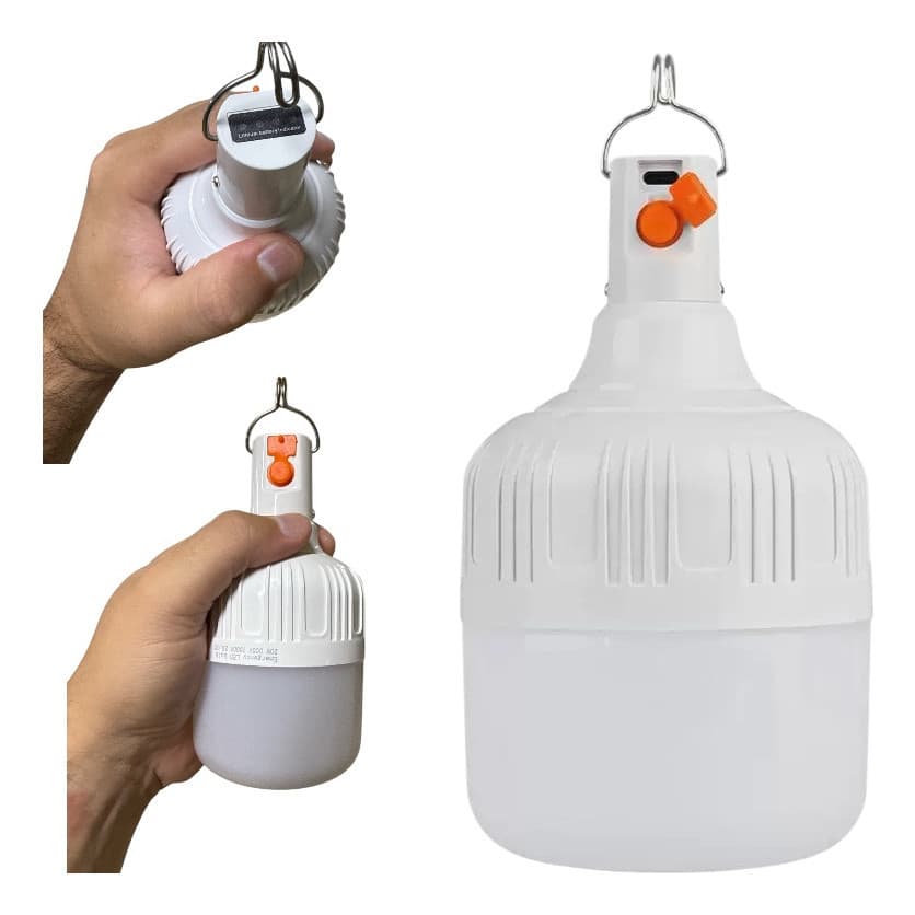 Lâmpada Led Bulbo 20w Camping Usb Luzes De Emergência Forte