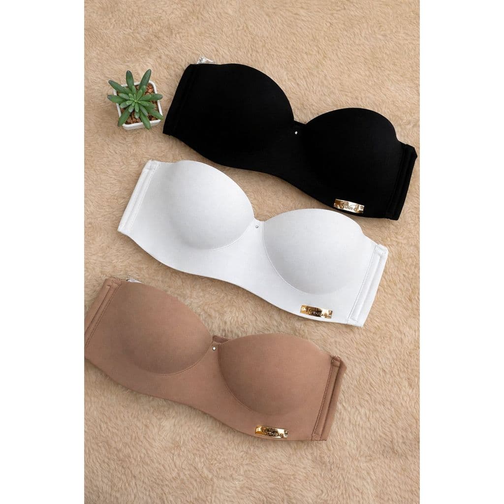 Sutiã Tomara Que Caia Confortavel alta Sustentação 3  Fechos  Microfibra Com Bojo e  Alça  Removivel