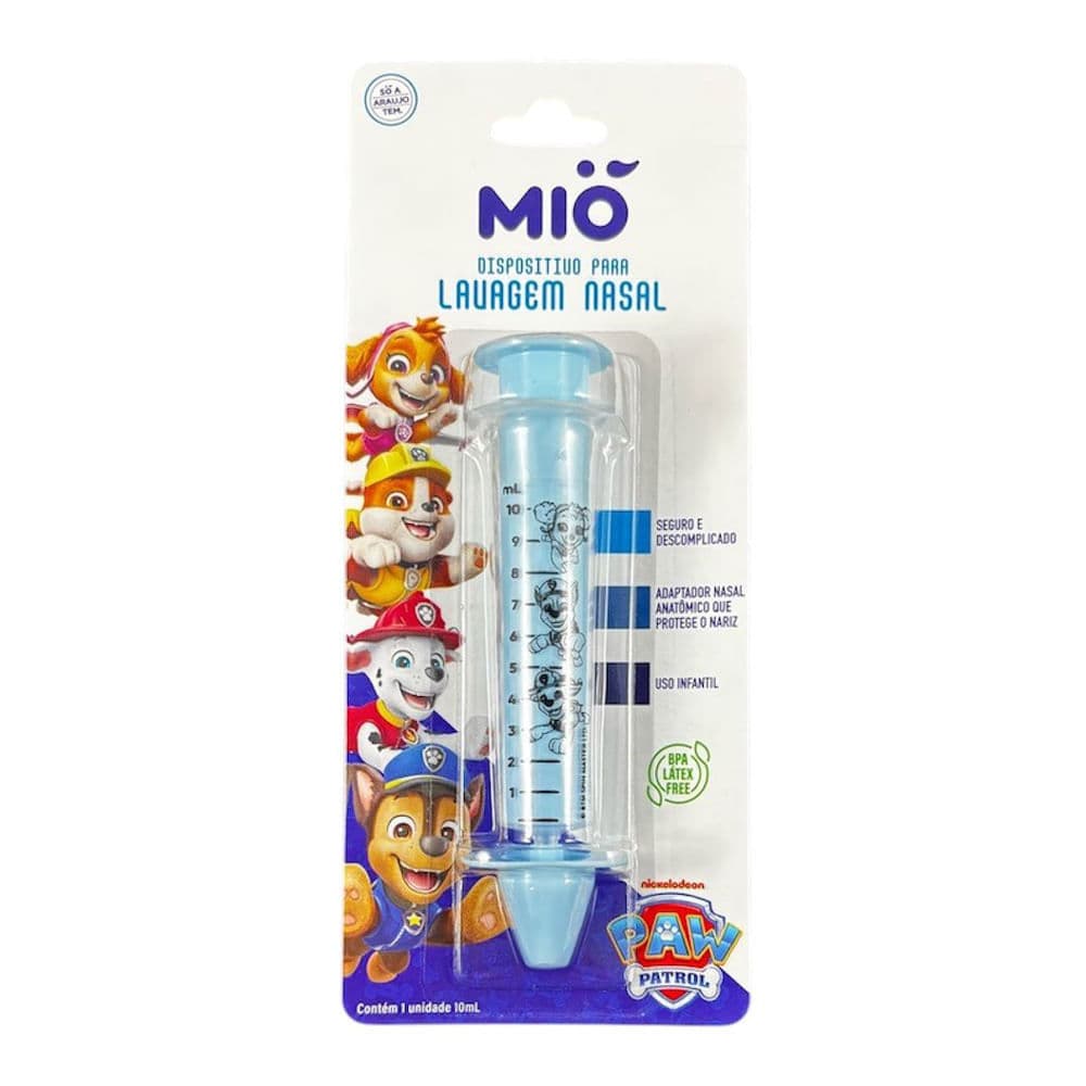Seringa para Lavagem Nasal Mió Patrulha Canina Cor Azul 10ml