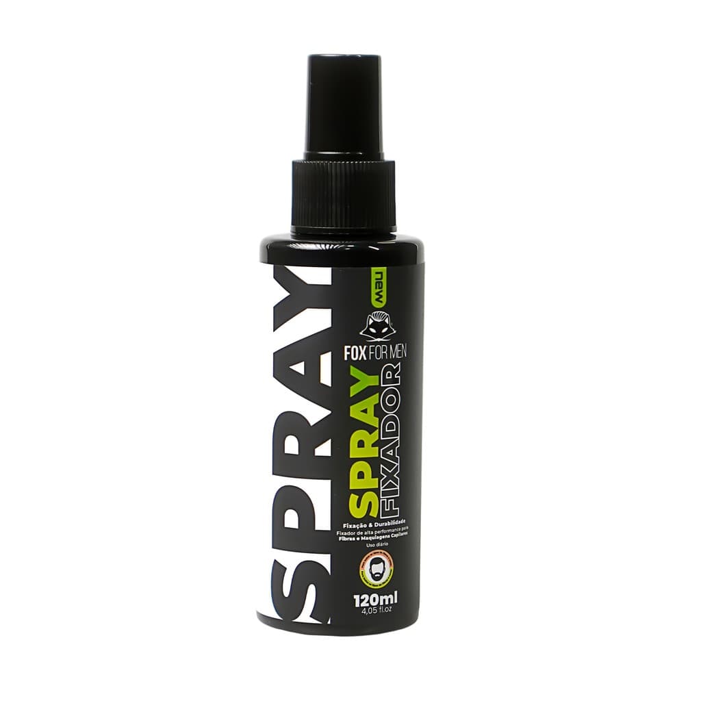 SPRAY FIXADOR DE FIBRA CAPILAR RESISTENTE A ÁGUA 120ML - FOX FOR MEN