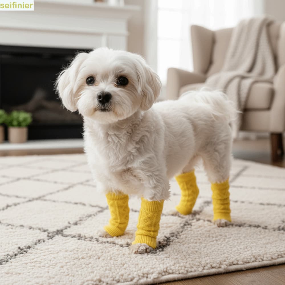 SEIFINIER Capas Para Pernas De Cachorro , Protetor Confortável De Cotovelo Anti-Sujeira Animais De Estimação , Meias Elá