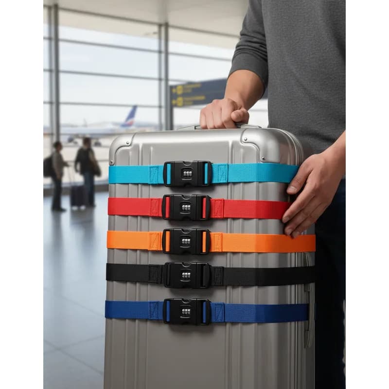 Cinta Fita Para Mala De Viagem Ajustável Com Senha Segurança