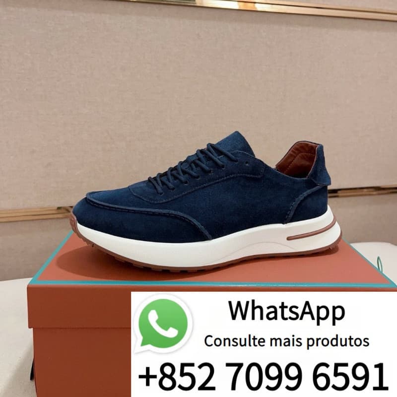 Tênis Masculinos de Couro Genuíno GGMV 2024, Respirável, Suede, Amortecimento de Impacto, Antiderrapante, Calçados Espor