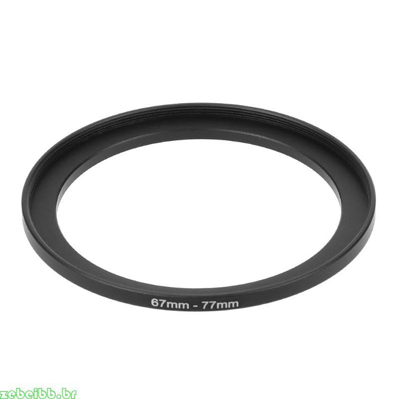 zebeibb 67mm A 77mm Metal Step Up Anéis Adaptador Lente Filtro Câmera Ferramenta Acessórios