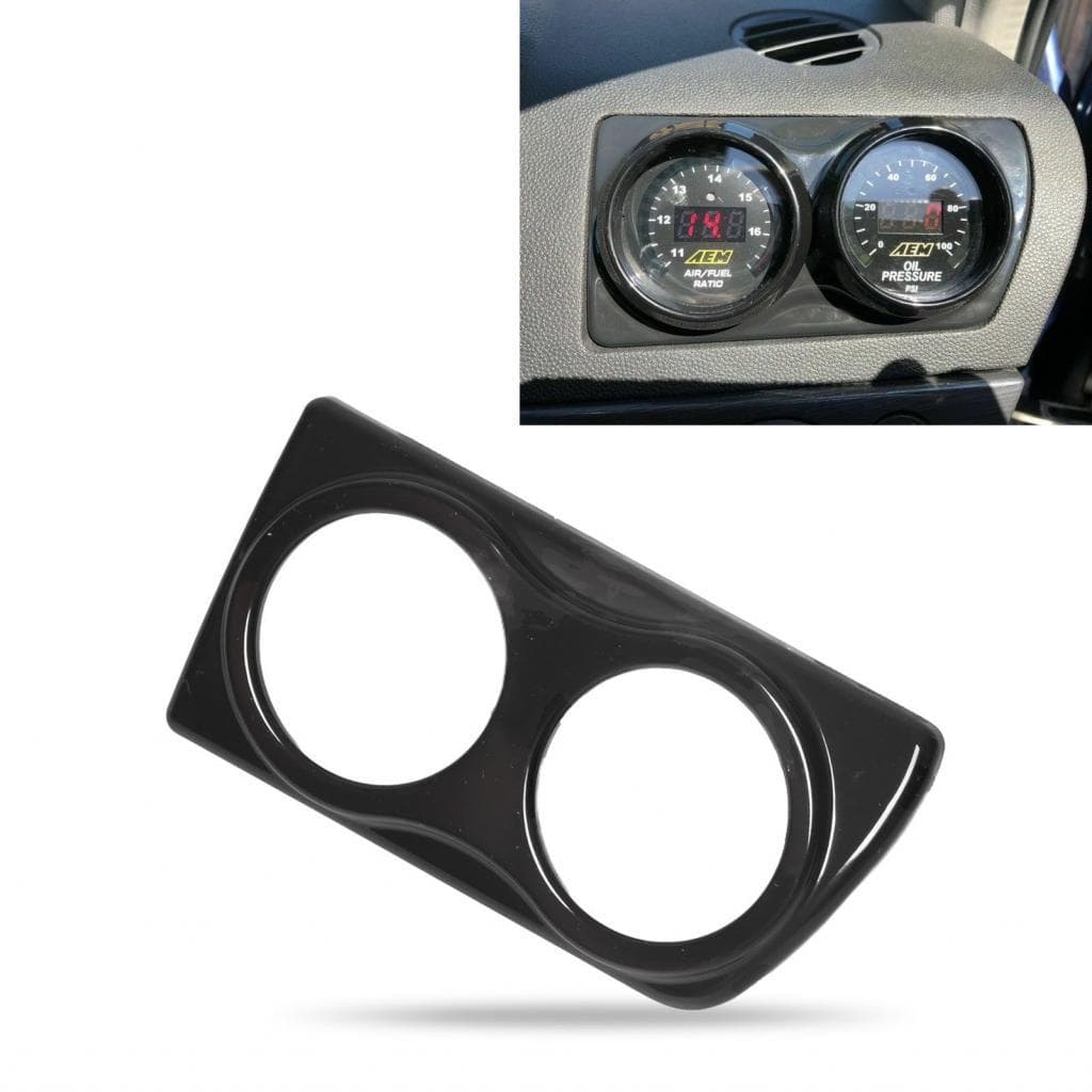 Suporte para medidor de ventilação de ar, resistente à abrasão, painel duplo para carro