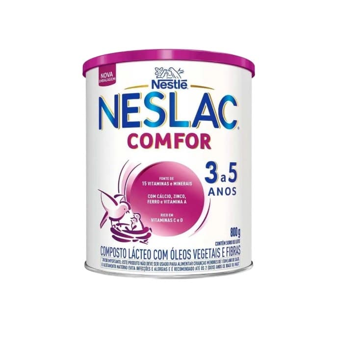 Composto Lácteo Neslac Comfor Nestlé 3 a 5 anos com 800g