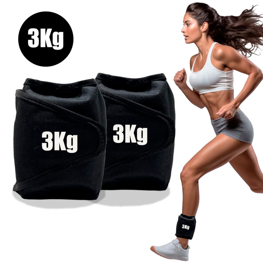 Par de Caneleira Peso Treinar Pernas Academia Tornozeleira Treino Exercício Crossfit Fitness Academia Musculação