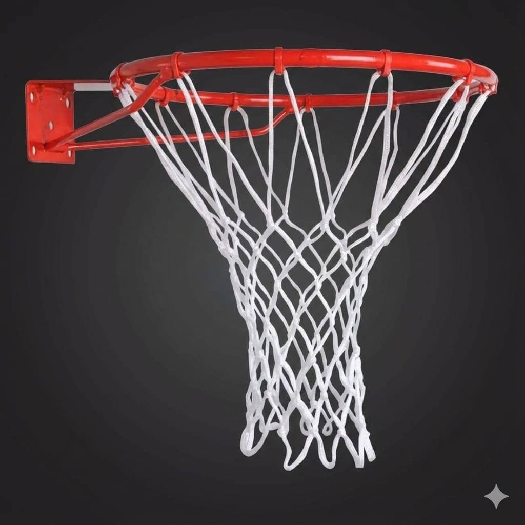 Aro Basketball DE FERRO com Rede para Cestas de Basquete treinar ou jogar basquetebol