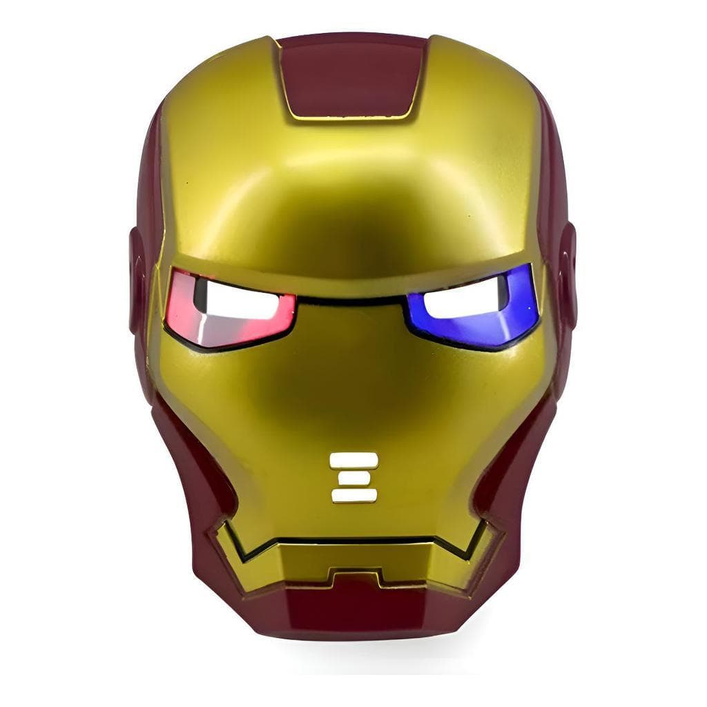 Máscara Infantil Plástico Vingadores Luz Led Homem De Ferro