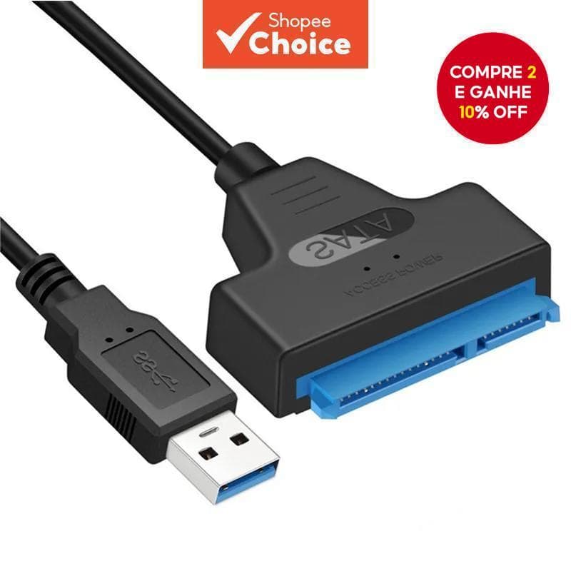 Adaptador Sata Para USB3.0 De Até 6 Gbps Acessórios De Laptop De 2.5 Polegadas Disco Rígido SSD Externo Cabo De 22 Pinos