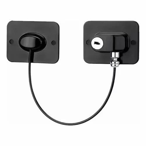 TRAVA Tranca Com Chave para Geladeira Freezer Porta Janela Gaveta Não Precisa Furar TV-562