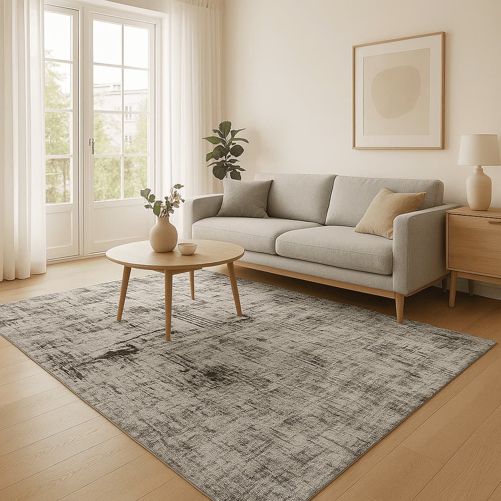 Tapete de sala sem pelo Geométrico Moderno Antiderrapante Jacquard Quarto Escritório Várias Estampas