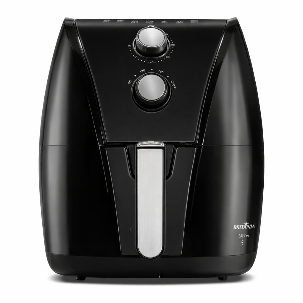 Fritadeira Air Fryer Britânia 5L 1500W BAF45A Cor Preto 127V
