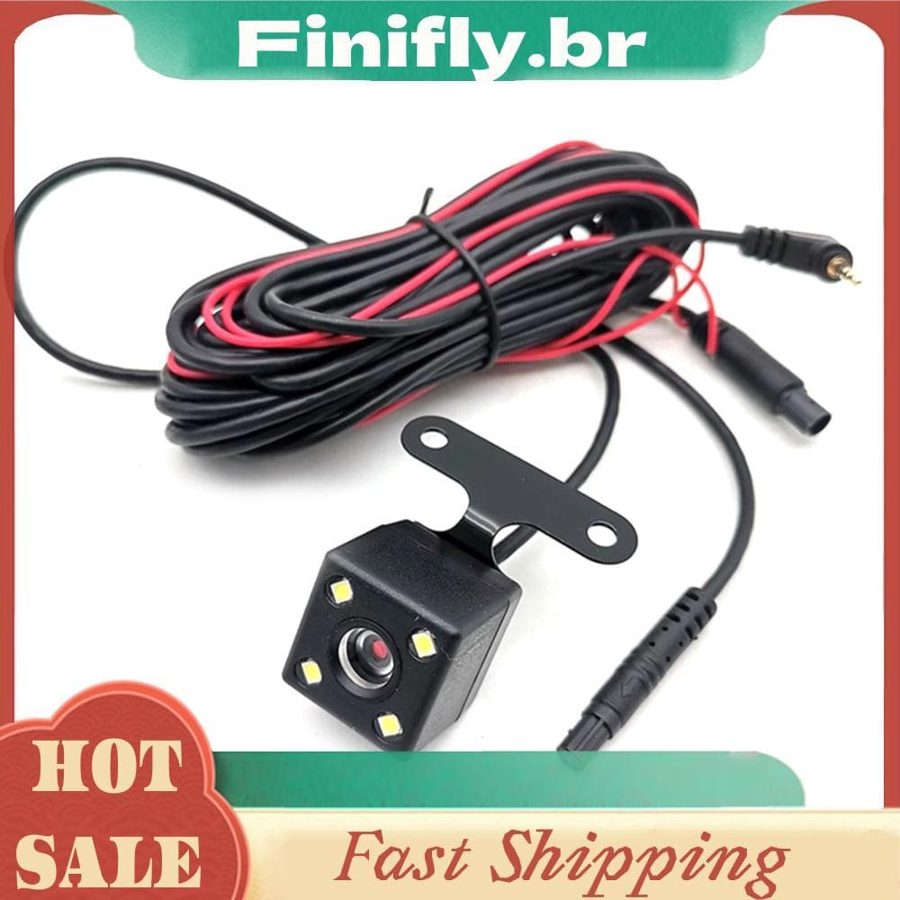 Câmera De Visão Traseira Do Carro De 5 Pinos Noturna HD Imagem Colorida Vídeo Grande Angular Reversa Com Cabo De Extensã