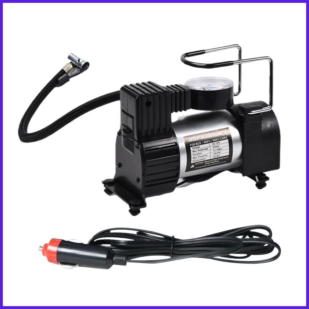 Bomba De Pneu Inflação Rápida Com Medidor De Pressão Ar Elétrica Portátil Inflator De Pneus Para Bicicleta Bola Balões P