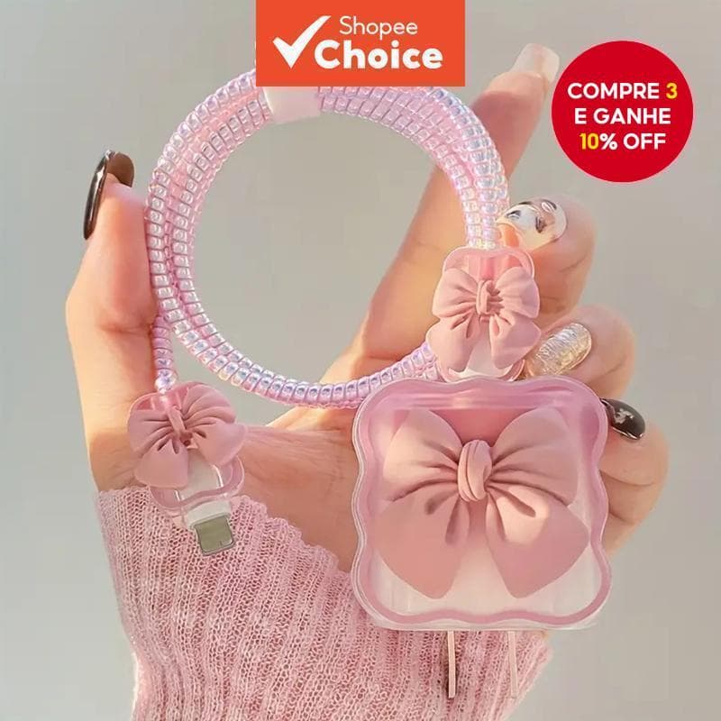 Conjunto de 5 Peças de Casos Protetores de Cabo de Dados 18W/20W para 14/13/12 Pro Cabeça de Carregamento