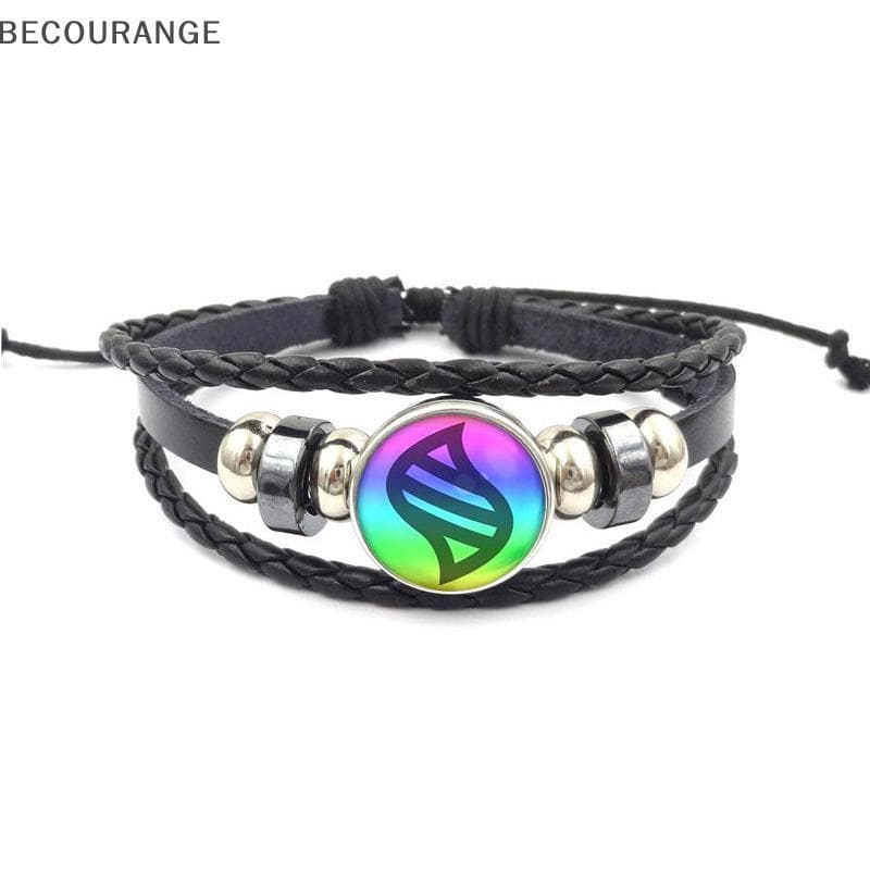 BEC 1 Peça Crianças Presente Anime Mega Pedra Pokemon Snap Tecer Pulseira De Couro Cabochão De Vidro Ajustável Jóias Par