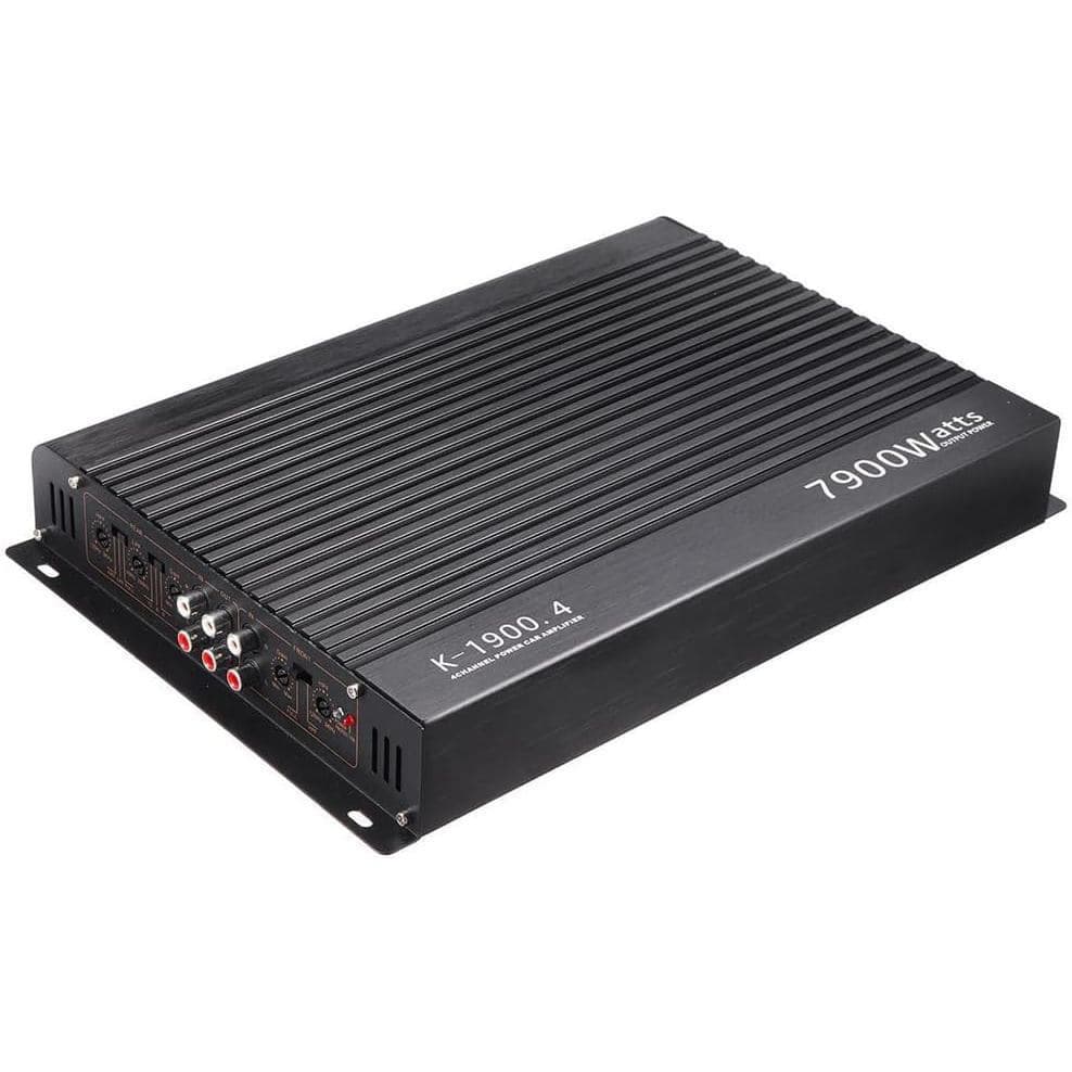 Amplificador de Potência de Áudio para Carro Shkalacar Classe A/B 4 Canais 7900W Alta Potência 12.0V de quatro vias