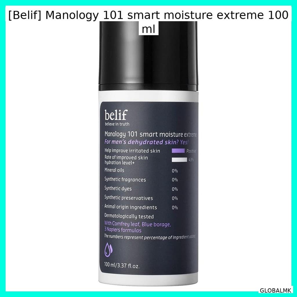 [Belif] Manology 101 Umidade Inteligente Extrema 100 ml/Hidratante Coreano/Hidratação/100 % Autêntico Da GLOBALMK