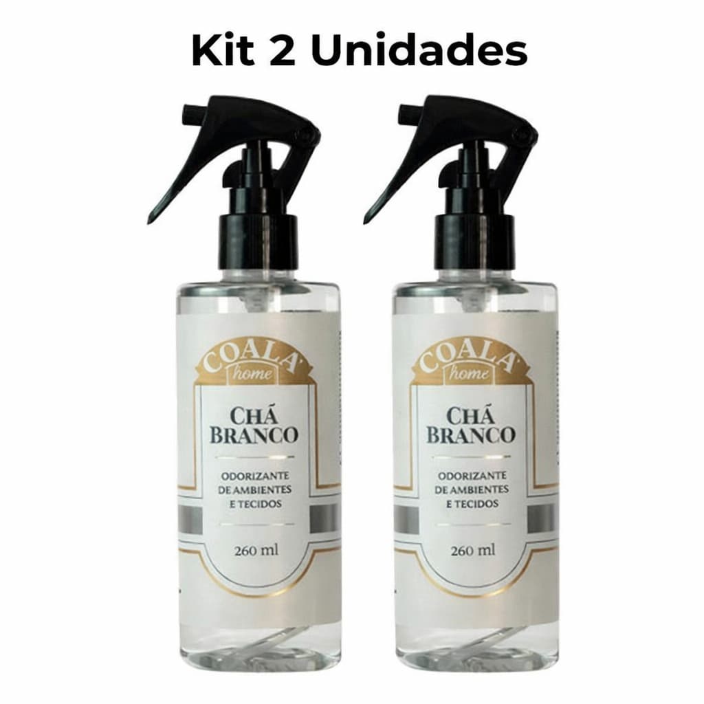 Kit 2 Unidades Coala Odorizante de Ambientes e Tecidos Chá Branco 260ML