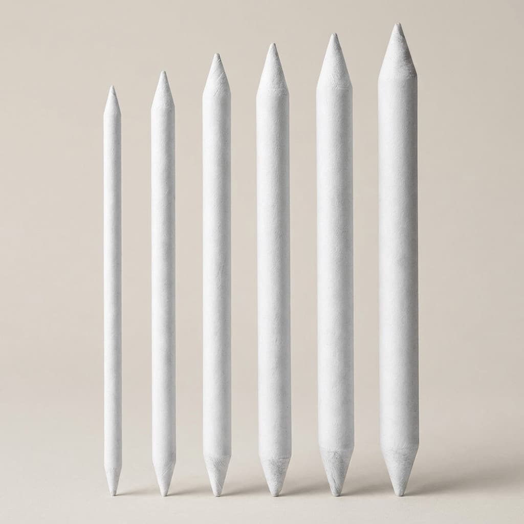 Kit Esfuminho 6 Unidades Para Desenho Realista Sombra E Luz Esboço Arte Material Escolar Papelaria