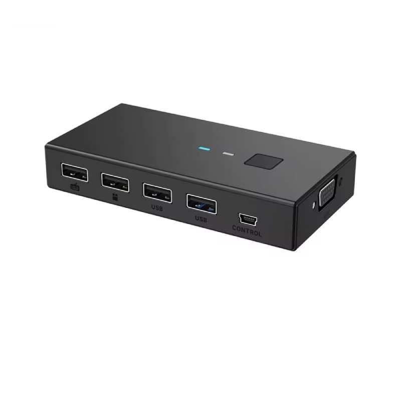 Switch VGA 4 Portas Com USB Plug and Play Knup KP-AD160