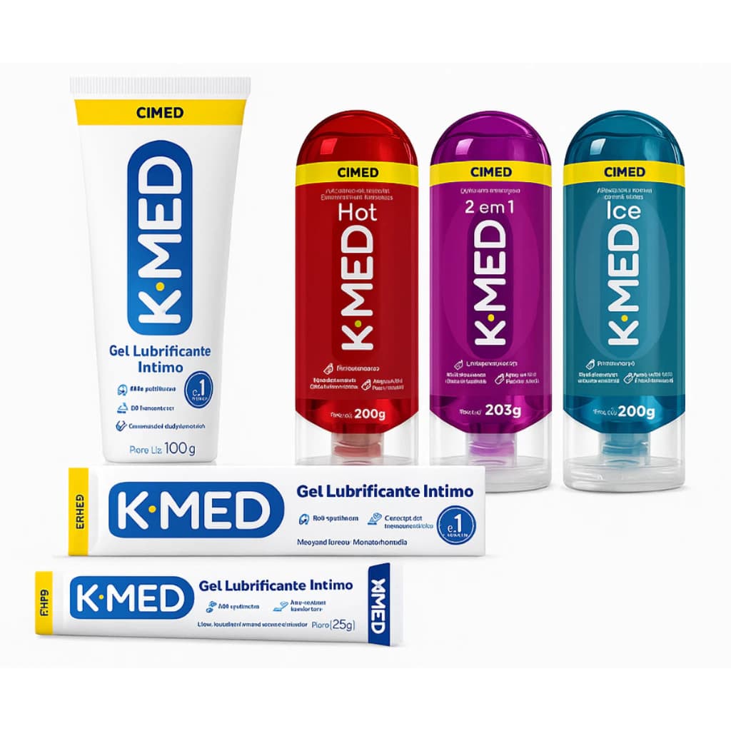 K-med Lubrificante Íntimo e Gel de Massagem Diversos Tamanhos