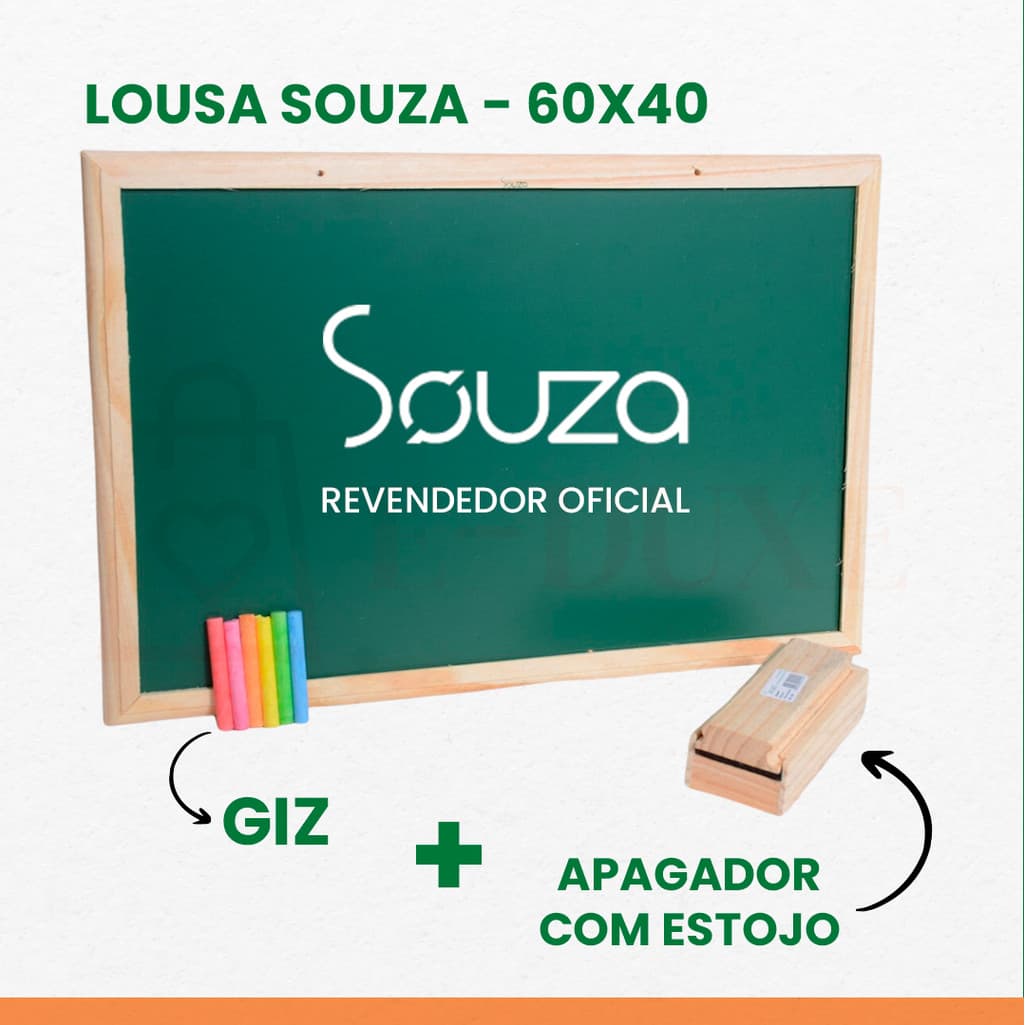 Quadro Lousa Verde Escolar 60x40