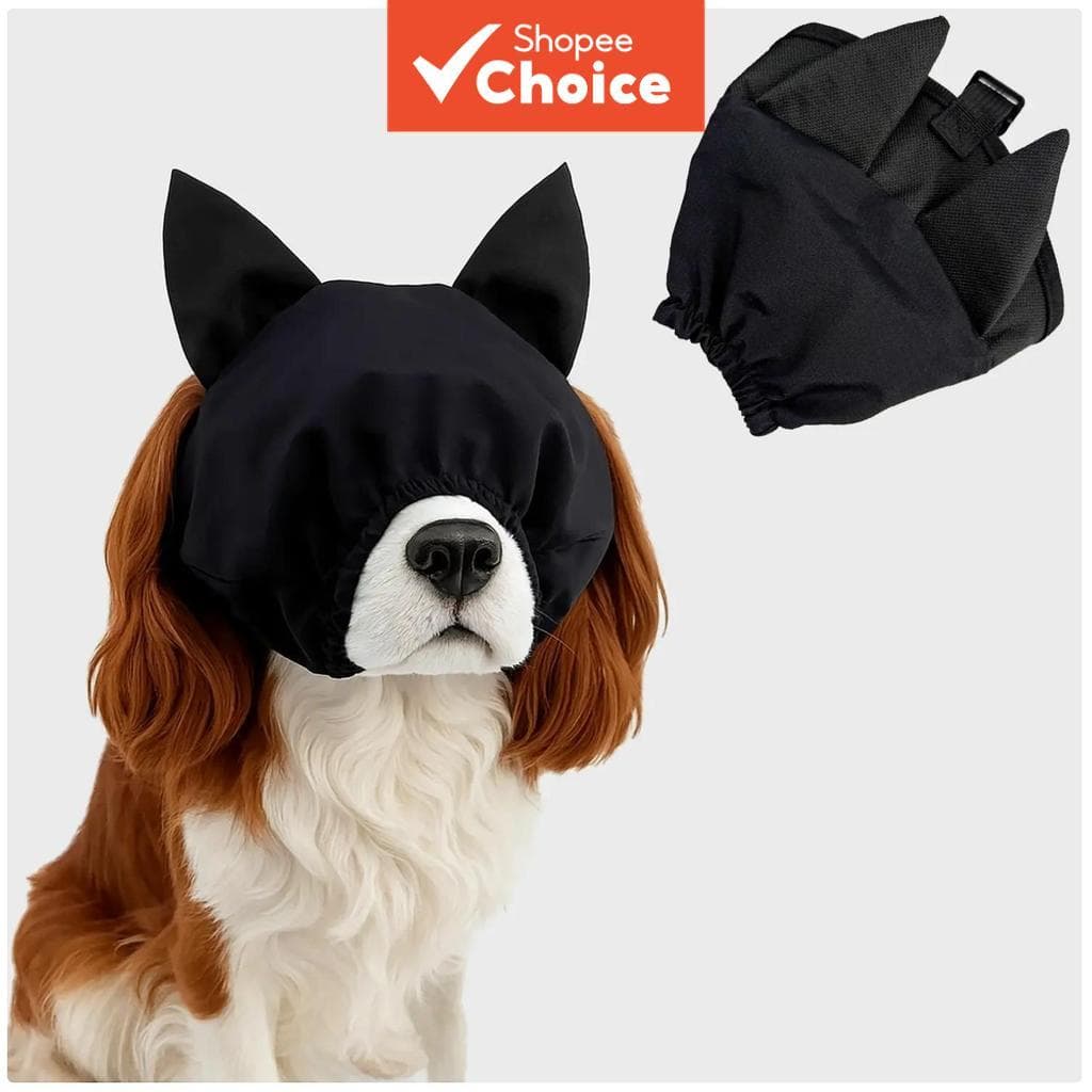 Máscara De Olho Anti-Excitação Para Cães 1 Unidade , Bloqueio De Luz De Nylon , Estabilidade , Alívio Do Estresse