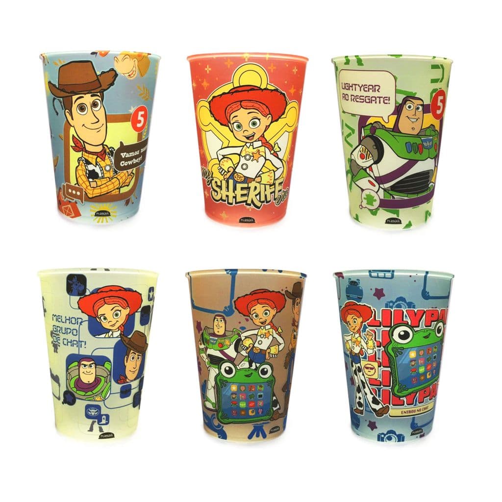 Copo Toy Story Diversos Personagens Pixar - Plasútil